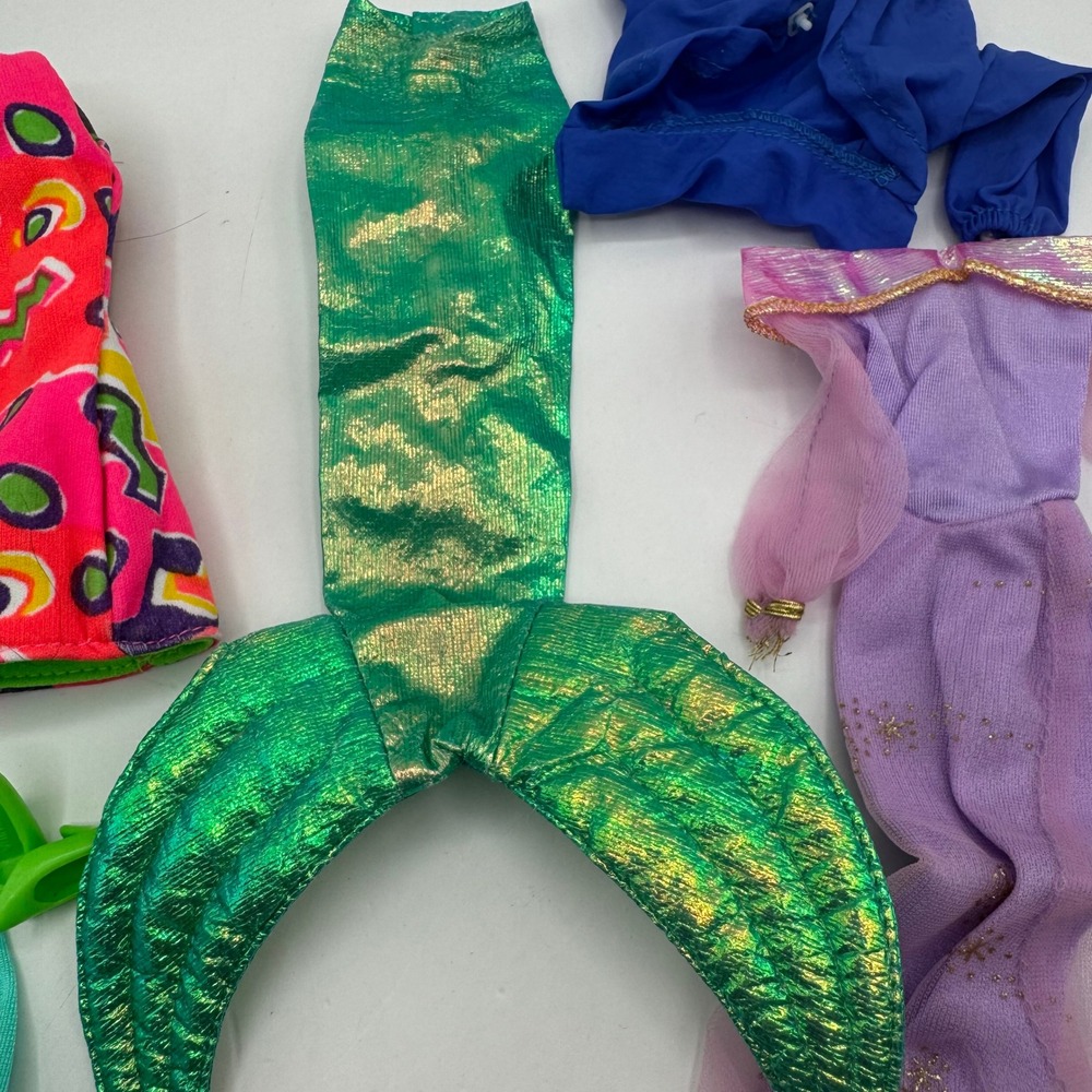 Fashion Doll Clothes Lot Kids One Size Multicolor Mermaid Genie 90s - Picture 7 of 16